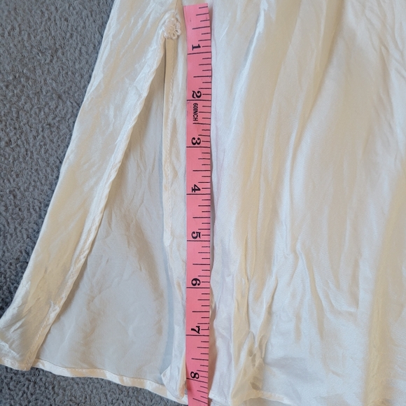 silk slip dress with lace detail - Picture 3 of 10